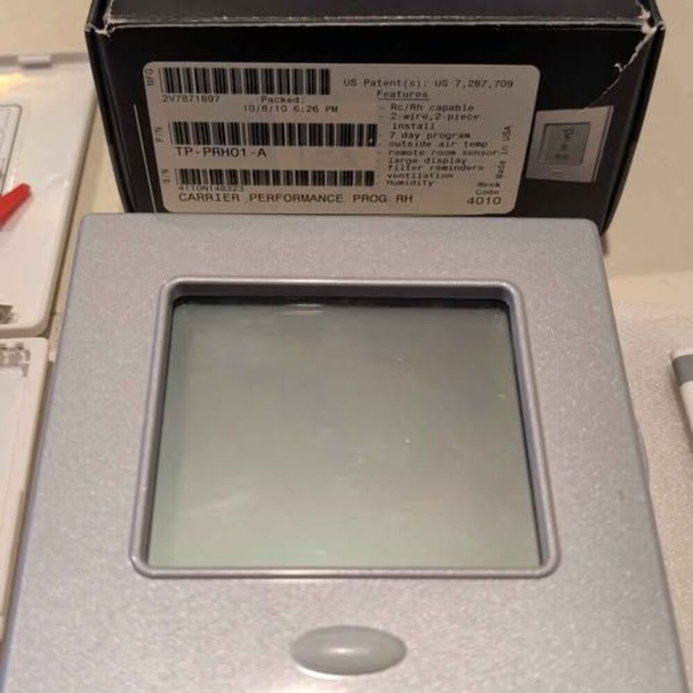 Carrier Performance Edge TP-PRH01-A Programmable Thermostat Complete Used Kit